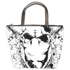 Graphic-design-vector-skull Bucket Bag by 99art