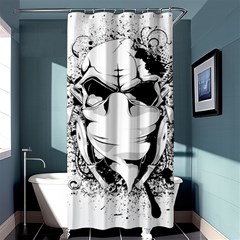 Graphic-design-vector-skull Shower Curtain 36  X 72  (stall)  by 99art