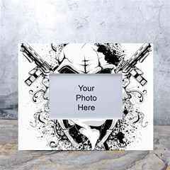 Graphic-design-vector-skull White Tabletop Photo Frame 4 x6  by 99art