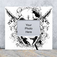 Graphic-design-vector-skull White Wall Photo Frame 5  X 7  by 99art