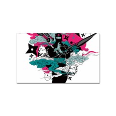 Japan Ninja-japanese-samurai-color- Sticker (rectangular) by 99art