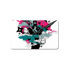 Japan Ninja-japanese-samurai-color- Magnet (name Card) by 99art