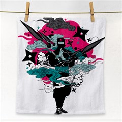 Japan Ninja-japanese-samurai-color- Face Towel by 99art