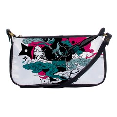 Japan Ninja-japanese-samurai-color- Shoulder Clutch Bag by 99art