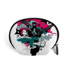 Japan Ninja-japanese-samurai-color- Accessory Pouch (small) by 99art