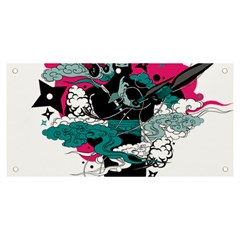 Japan Ninja-japanese-samurai-color- Banner And Sign 6  X 3  by 99art