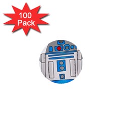 Technology-clip-art-r2d2 1  Mini Buttons (100 Pack)  by 99art