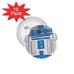 Technology-clip-art-r2d2 1 75  Buttons (10 Pack) by 99art