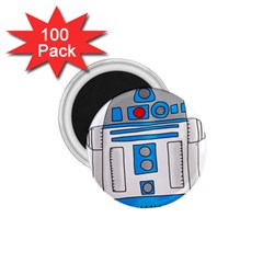 Technology-clip-art-r2d2 1 75  Magnets (100 Pack)  by 99art