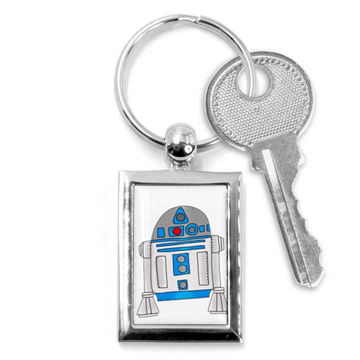 Technology-clip-art-r2d2 Key Chain (Rectangle)