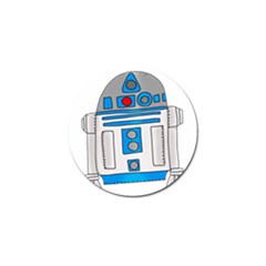 Technology-clip-art-r2d2 Golf Ball Marker (4 Pack) by 99art