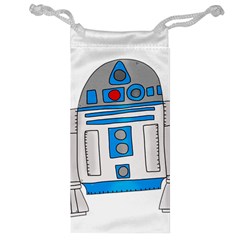 Technology-clip-art-r2d2 Jewelry Bag by 99art