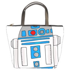 Technology-clip-art-r2d2 Bucket Bag by 99art