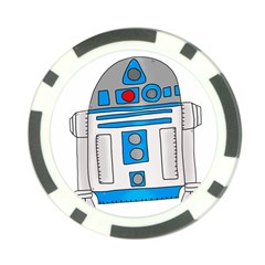 Technology-clip-art-r2d2 Poker Chip Card Guard (10 Pack) by 99art