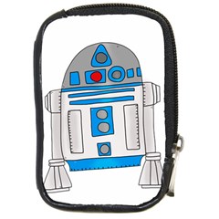 Technology-clip-art-r2d2 Compact Camera Leather Case by 99art