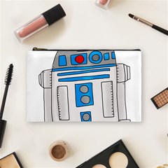 Technology-clip-art-r2d2 Cosmetic Bag (medium) by 99art