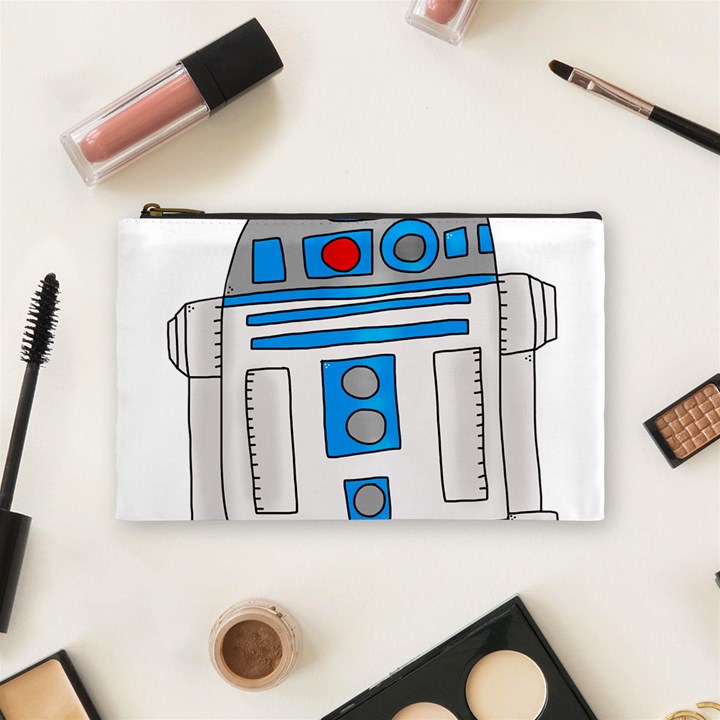 Technology-clip-art-r2d2 Cosmetic Bag (Medium)