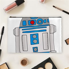 Technology-clip-art-r2d2 Cosmetic Bag (large) by 99art