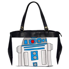 Technology-clip-art-r2d2 Oversize Office Handbag (2 Sides) by 99art