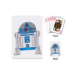 Technology-clip-art-r2d2 Playing Cards Single Design (mini)