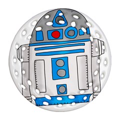 Technology-clip-art-r2d2 Ornament (round Filigree)