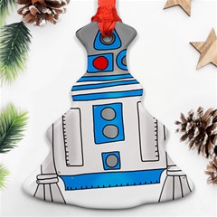 Technology-clip-art-r2d2 Christmas Tree Ornament (two Sides)