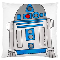 Technology-clip-art-r2d2 Large Cushion Case (two Sides) by 99art