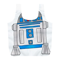 Technology-clip-art-r2d2 Full Print Recycle Bag (l) by 99art