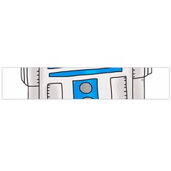 Technology-clip-art-r2d2 Large Premium Plush Fleece Scarf 