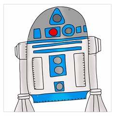 Technology-clip-art-r2d2 Square Satin Scarf (36  X 36 ) by 99art