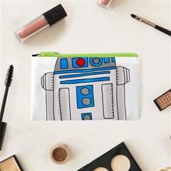 Technology-clip-art-r2d2 Cosmetic Bag (xs) by 99art