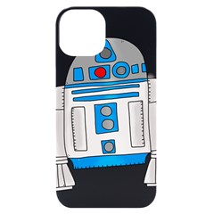 Technology-clip-art-r2d2 Iphone 14 Black Uv Print Case by 99art