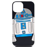 Technology-clip-art-r2d2 iPhone 14 Black UV Print Case Front