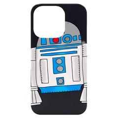 Technology-clip-art-r2d2 Iphone 14 Pro Black Uv Print Case by 99art