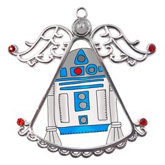 Technology-clip-art-r2d2 Metal Angel With Crystal Ornament by 99art