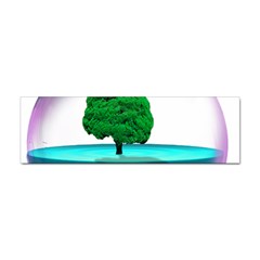 Crystal-ball-sphere-cartoon Color Background Sticker (bumper) by 99art