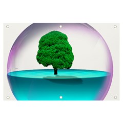 Crystal-ball-sphere-cartoon Color Background Banner And Sign 6  X 4  by 99art