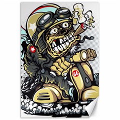 Scooter-motorcycle-boot-cartoon-vector Canvas 20  X 30  by 99art