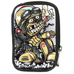 Scooter-motorcycle-boot-cartoon-vector Compact Camera Leather Case by 99art