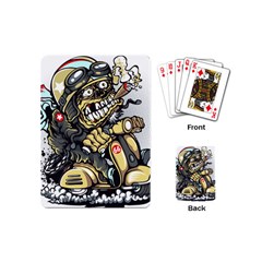 Scooter-motorcycle-boot-cartoon-vector Playing Cards Single Design (mini)