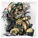 Scooter-motorcycle-boot-cartoon-vector Standard Premium Plush Fleece Cushion Case (One Side) Front