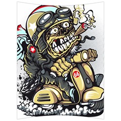 Scooter-motorcycle-boot-cartoon-vector Back Support Cushion by 99art