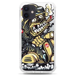 Scooter-motorcycle-boot-cartoon-vector Iphone 12 Mini Tpu Uv Print Case	 by 99art