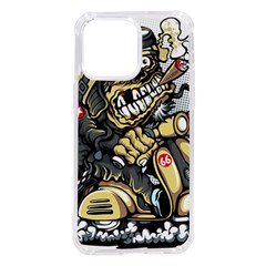 Scooter-motorcycle-boot-cartoon-vector Iphone 14 Pro Max Tpu Uv Print Case by 99art