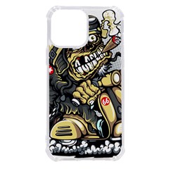 Scooter-motorcycle-boot-cartoon-vector Iphone 13 Pro Max Tpu Uv Print Case by 99art