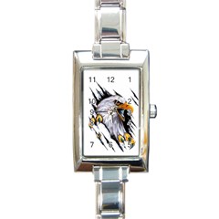 Eagle Rectangle Italian Charm Watch