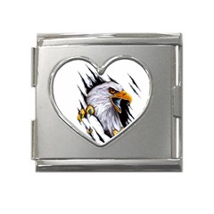 Eagle Mega Link Heart Italian Charm (18mm)