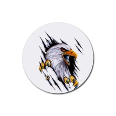 Eagle Rubber Coaster (round) by 99art