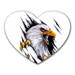 Eagle Heart Mousepad by 99art