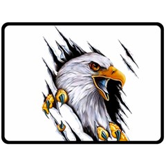 Eagle Fleece Blanket (large) by 99art